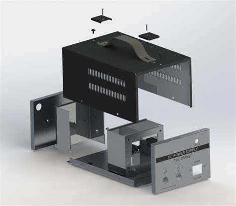 sheet metal chassis box|Electronic Enclosures & Accessories .